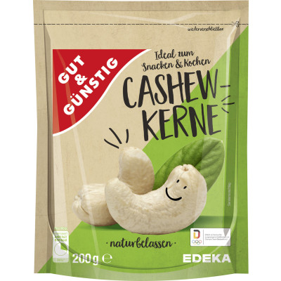 Gut & Günstig Cashewkerne 200G 
