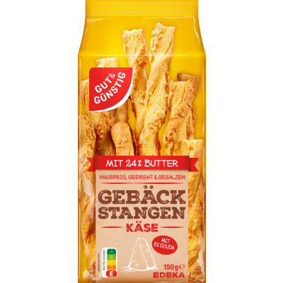 Gut & Günstig Gebäckstangen Käse 150G 