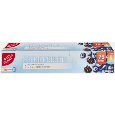EDEKA Gefrierbeutel 3L 75ST 