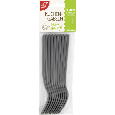 EDEKA Kuchengabeln Mehrweg 10ST 