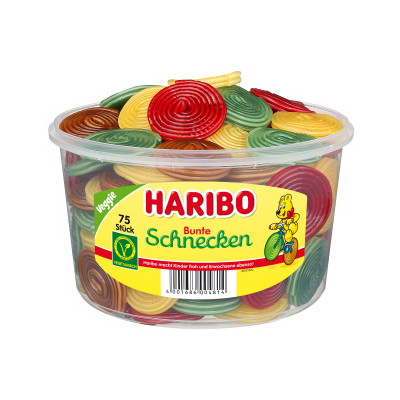 Haribo Bunte Schnecken 75ST 1,2KG 