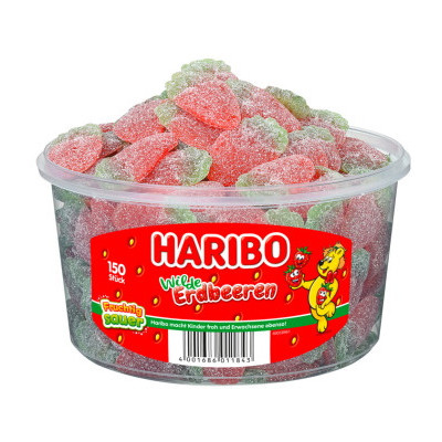 Haribo Wilde Erdbeeren Sauer 150ST 1,2KG 