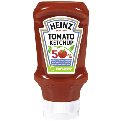 Heinz Tomato Ketchup 50% weniger Zucker & Salz 500ML 