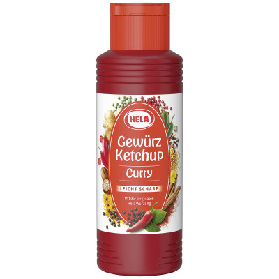 Hela Gewürz Ketchup Curry leicht scharf 300ML 