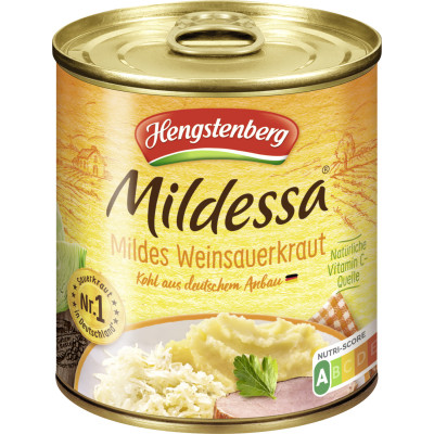 Hengstenberg Mildessa Mildes Weinsauerkraut 300G 