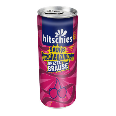 Hitschler Hitschies Saure Drachenzungen Brizzl Brause Kirsche 0,25L Dose - Abverkauf 