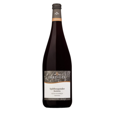 Ihringer Spätburgunder Rotwein trocken 1 L - Etikett verschmutzt/beschädigt 