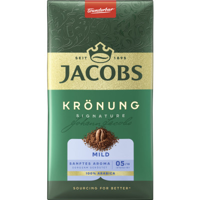 Jacobs Krönung Kaffee Mild gemahlen 500G 