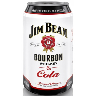 Jim Beam Bourbon & Cola 10% 0,33L 