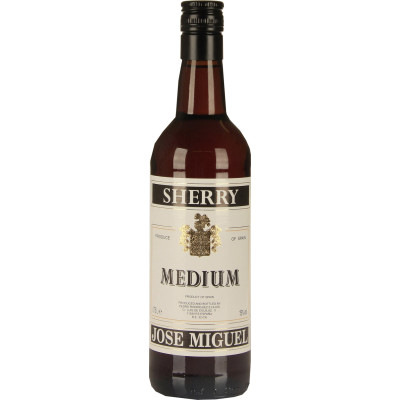 Jose Miguel Sherry Medium 0,75L - Etikett verschmutzt/beschädigt 