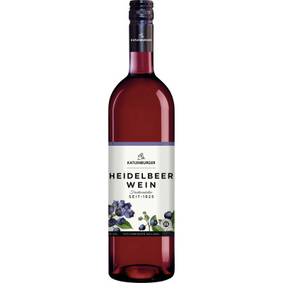 Katlenburger Heidelbeerwein 0,75L - Etikett verschmutzt/beschädigt 