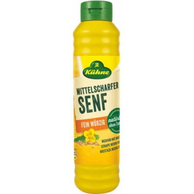 Kühne Mittelscharfer Senf 875ML 