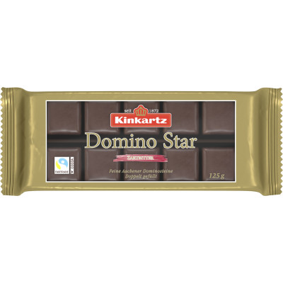 Kinkartz Domino Star zartbitter 125G 