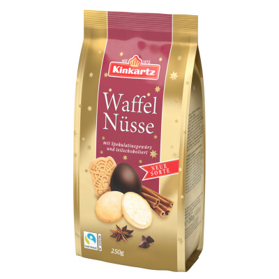 Kinkartz Waffelnüsse Spekulatius Vollmilch teilschokoliert 250G 