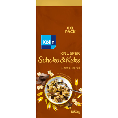 Kölln Knusper Schoko & Keks Hafer-Müsli 1,05KG 