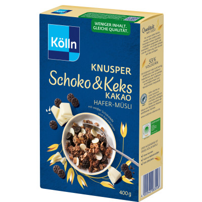 Kölln Knusper Schoko & Keks Kakao Hafer-Müsli 400G 