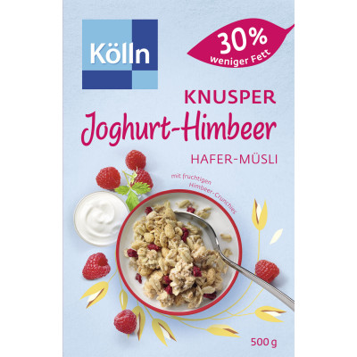 Kölln Müsli Knusper Joghurt Himbeer 30% weniger Fett 500G 