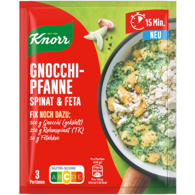Knorr Fix Gnocchi Pfanne mit Spinat & Feta 35G 