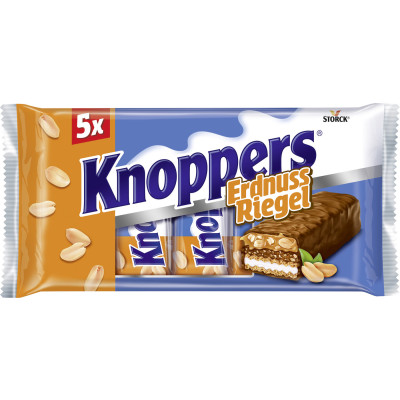 Knoppers Erdnuss Riegel 5ST 200G 