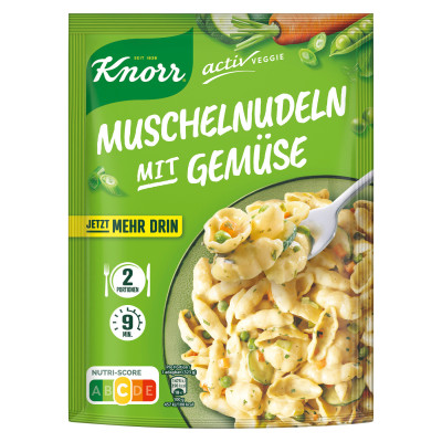 Knorr Activ Veggie Muschelnudeln mit Gemüse 172G 