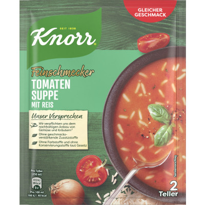 Knorr Feinschmecker Tomatensuppe mit Reis 49G 