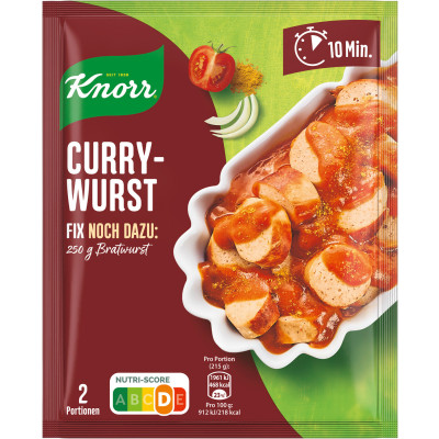 Knorr Fix für Currywurst 36G 