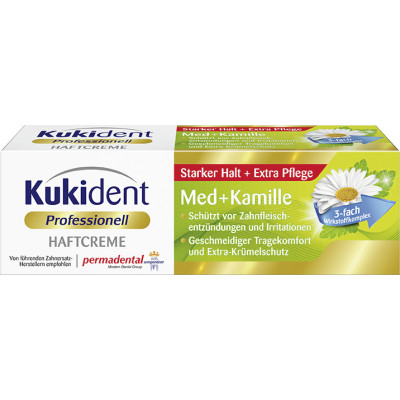 Kukident Professionell Haftcreme Med + Kamille 40G 