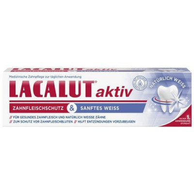 Lacalut Aktiv Zahncreme Zahnfleischschutz&Sanftes Weiß 75ML 