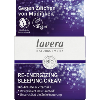 Lavera Naturkosmetik Re-Energizing Sleeping-Cream 50ML 