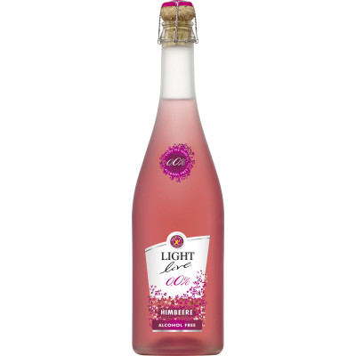 Light Live Sparkling Himbeere 0,75L - Etikett verschmutzt/beschädigt 