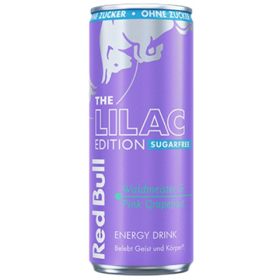Red Bull Energy Drink Lilac Edition Sugarfree Waldmeister & Pink Grapefruit 250ML Dose 