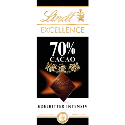 Lindt Excellence Edelbitter Intensiv 70% 100G 