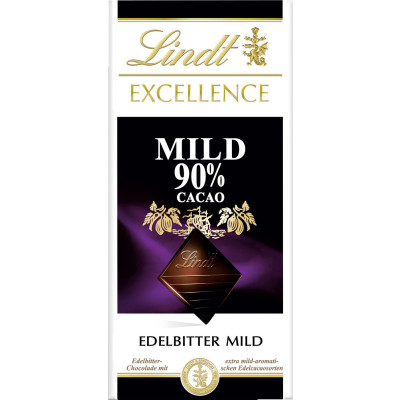 Lindt Excellence Edelbitter Mild 90% 100G 