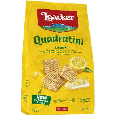 Loacker Quadratini Lemon 125g 
