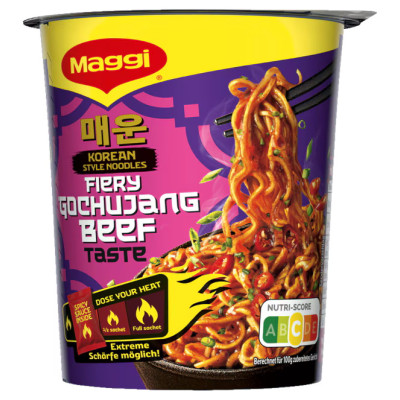 Maggi Korean Style Noodles Fiery Gochujang Beef 78G 