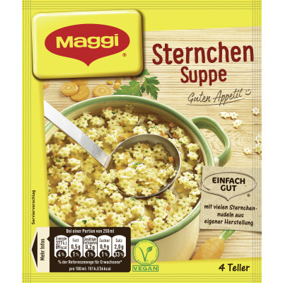Maggi Guten Appetit! Sternchen Suppe ergibt 1 ltr 