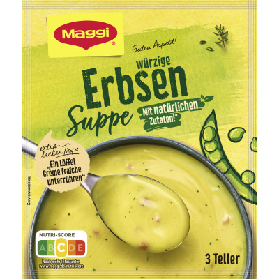 Maggi Guten Appetit Würzige Suppe Erbsen ergibt 750ML 