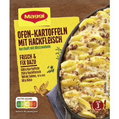 Maggi Ofen-Kartoffeln mit Hackfleisch 34G 