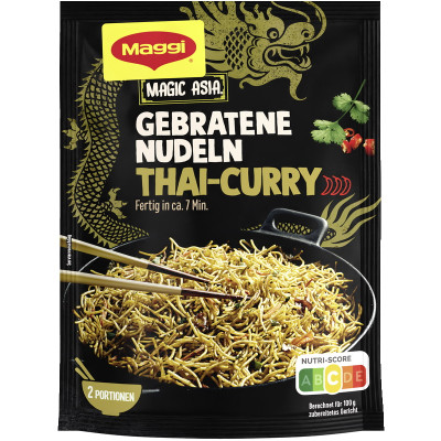 Maggi Magic Asia Gebratene Nudeln Thai Curry scharf 130G 