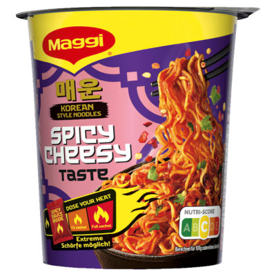 Maggi Korean Style Noodles Spicy Cheesy Taste 78G 