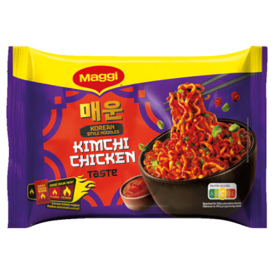 Maggi Korean Style Noodles Kimchi Chicken Taste 130G 