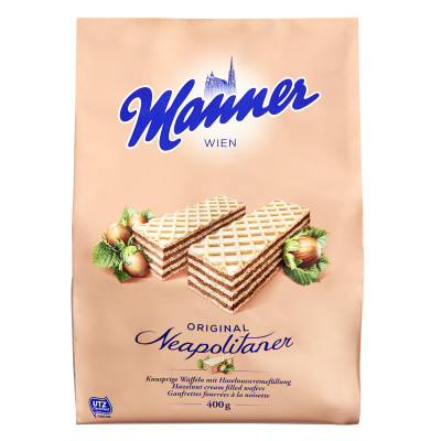 Manner Schnitten mit Haselnusscreme 400G 