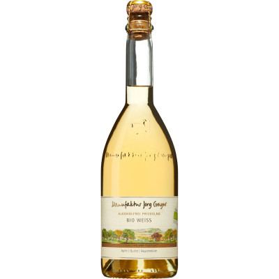 Manufaktur Jörg Geiger Bio Prisecco weiß alkoholfrei 0,75L - Etikett verschmutzt/beschädigt 