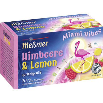 Meßmer Miami Vibes Himbeere-Lemon 20ST 50G 