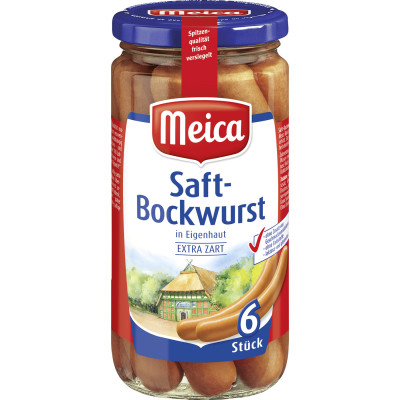 Meica 6 Saft-Bockwürste 380G 