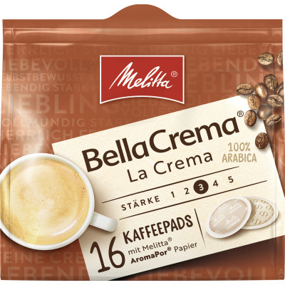 Melitta BellaCrema Kaffeepads La Crema 16ST 107G 