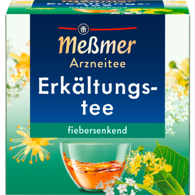 Meßmer Arzneitee Erkältungstee fiebersenkend 9ST 16,2G 