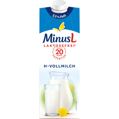 Minus L H-Milch 3,5% laktosefrei 1L