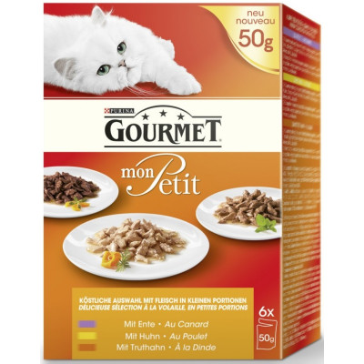 Purina Gourmet Mon Petit Multipack Geflügel 6x 50G 