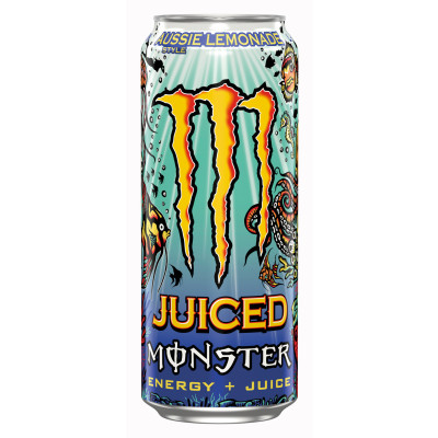 Monster Aussie Style Lemonade 0,5L Dose - verschmutzt/beschädigt 